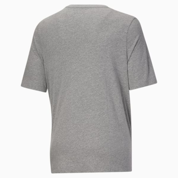 Classics Logo Men's Tee Big And Tall, Medium Gray Heather-Puma White, extralarge