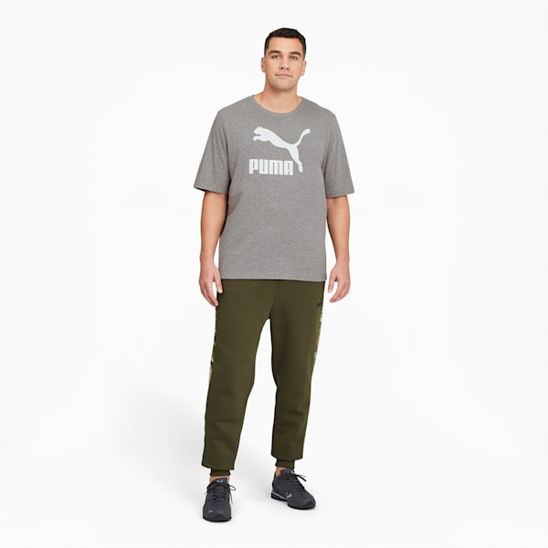 Playera para hombre Classics Logo Big Tall, Medium Gray Heather-Puma White, extralarge