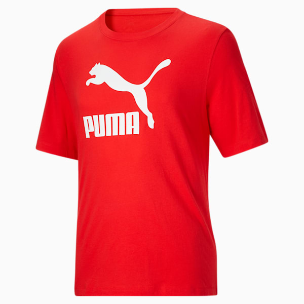 Classics Logo Men's Tee BT, High Risk Red-Puma White
