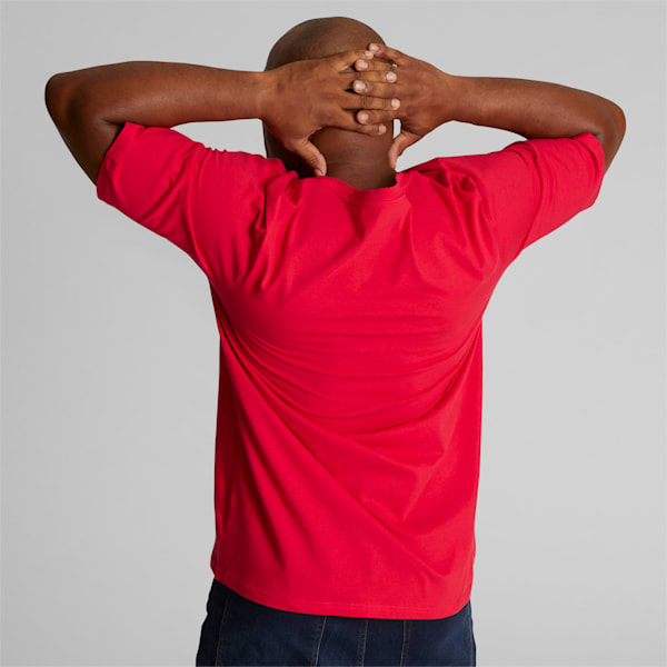 Classics Logo Men's Tee BT, High Risk Red-Puma White