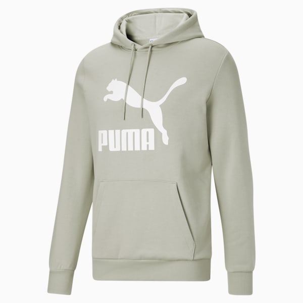 Sudadera con capucha Classics con logo FL para hombre, Spring Moss-Puma White
