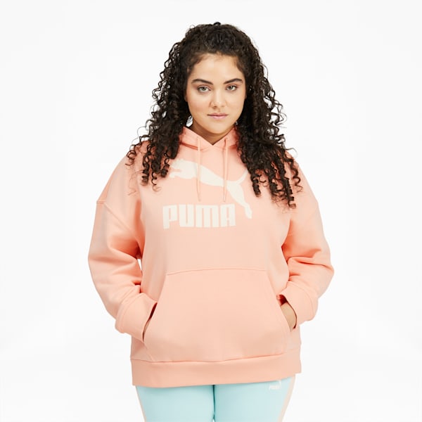 Sudadera Mujer Rosa Puma Ess Cropped Logo Hoodie Fl