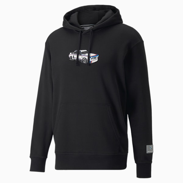 BMW M Motorsport Statement Men's Hoodie, Cotton Black, extralarge