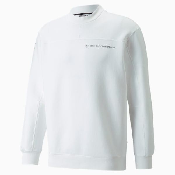 BMW M Motorsport Life Crew Neck Men's Sweater, Puma White, extralarge-IND