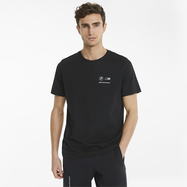 メンズ BMW MMS ライフ ロゴ 半袖 Tシャツ, Cotton Black, extralarge-IND