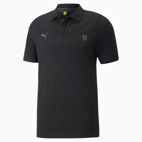 Scuderia Ferrari Style Men's Polo Shirt, Puma Black, extralarge-IND