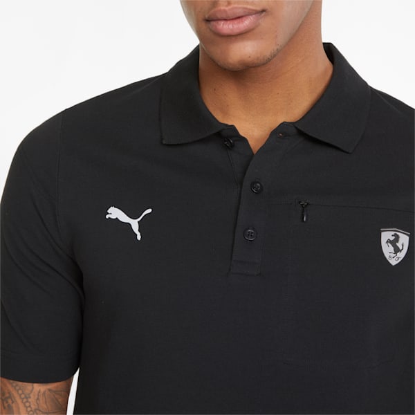 Scuderia Ferrari Style Men's Polo Shirt, Puma Black, extralarge-IND