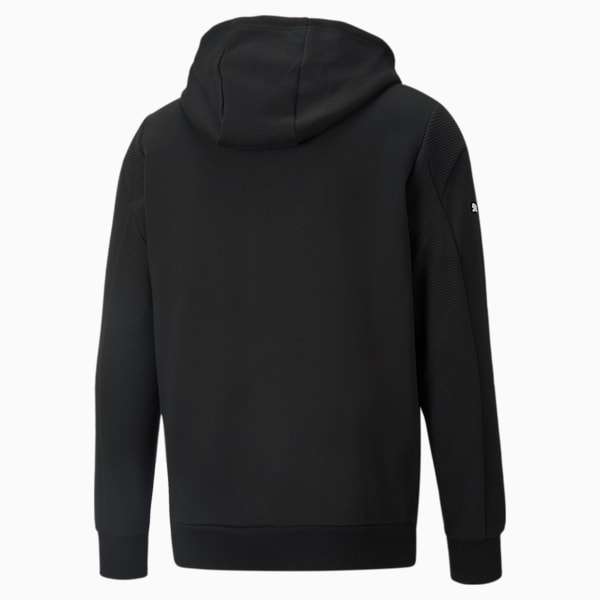 BMW M Motorsport Hooded Men's Sweat Jacket, Cotton Black