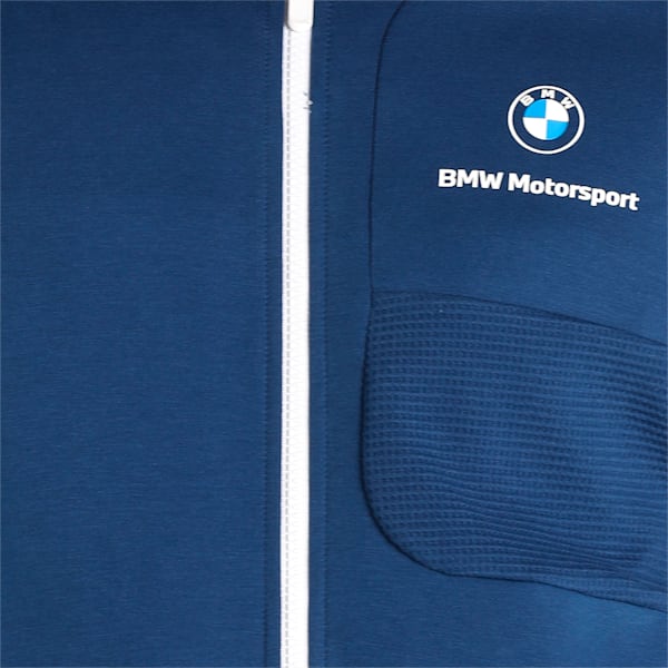 BMW M Motorsport Hooded Men's Regular Fit Sweat Jacket, Estate Blue, extralarge-IND