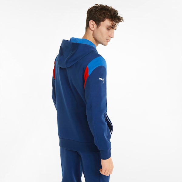 BMW M Motorsport Hooded Men's Regular Fit Sweat Jacket, Estate Blue, extralarge-IND