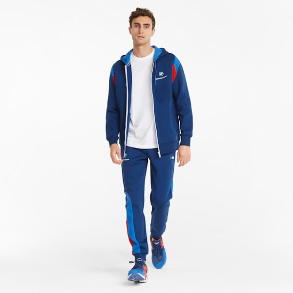 BMW M Motorsport Hooded Men's Regular Fit Sweat Jacket, Estate Blue, extralarge-IND
