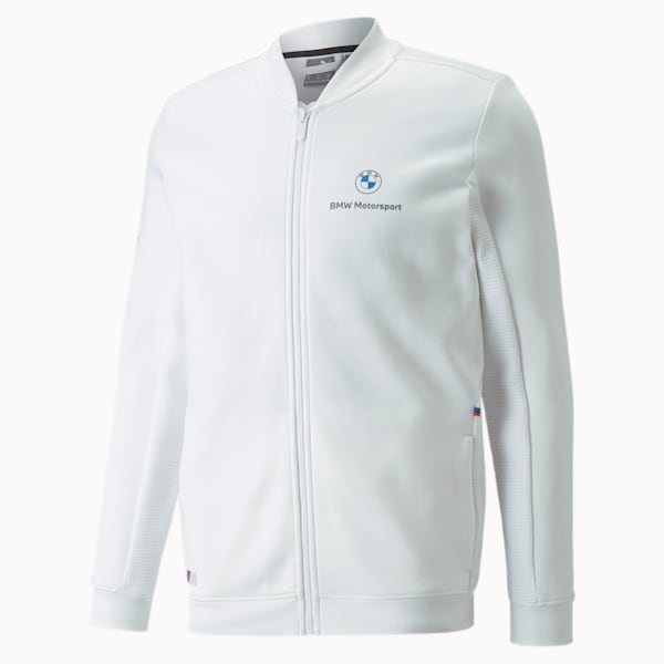 BMW M Motorsport Men's Sweat Jacket, Puma White, extralarge-IND