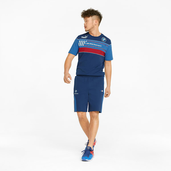 BMW M Motorsport Men's Sweat Shorts, Estate Blue-M Color, extralarge
