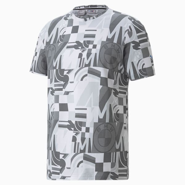 BMW M Motorsport Printed Men's Tee, Puma White, extralarge