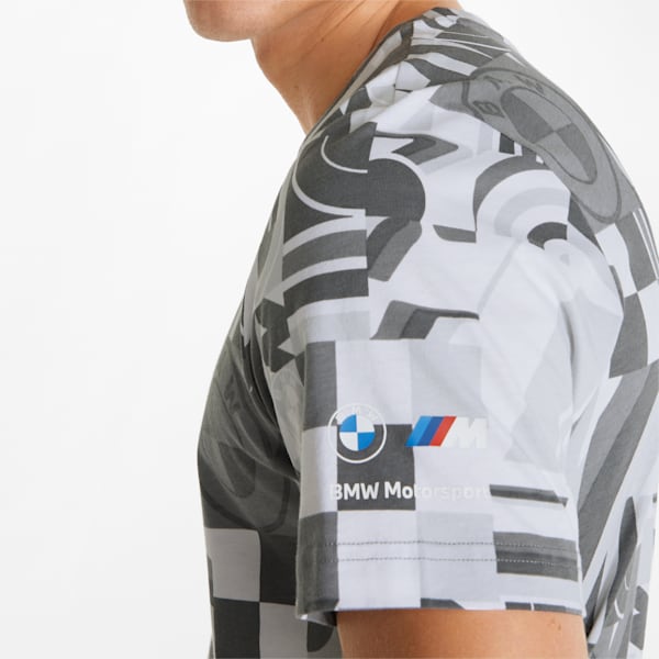 BMW M Motorsport Printed Men's Tee, Puma White, extralarge