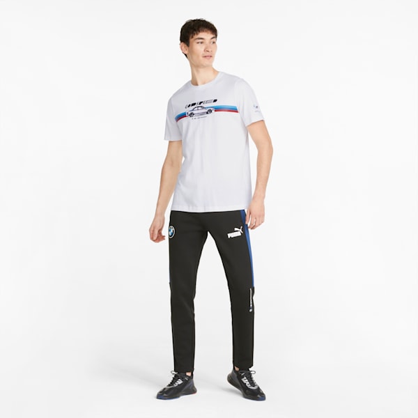 BMW M Motorsport Car Graphic Men's Tee, Puma White, extralarge