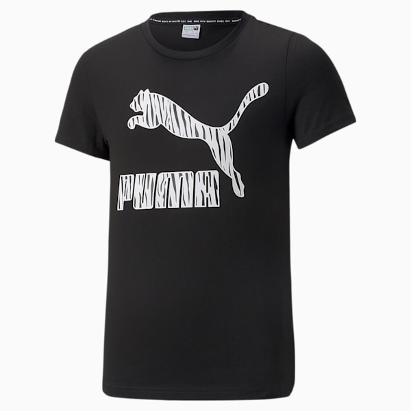 Summer Roar Logo Youth  T-shirt, Puma Black