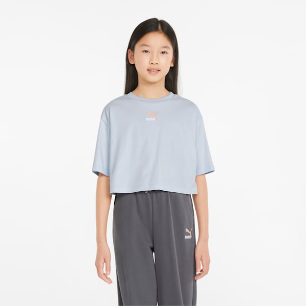 GRL Cropped Youth Tee, Arctic Ice