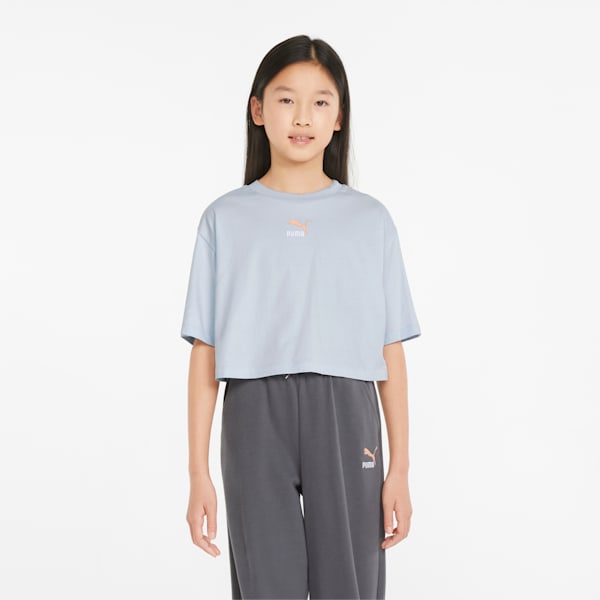 GRL Cropped Girl's T-Shirt, Arctic Ice, extralarge-IND