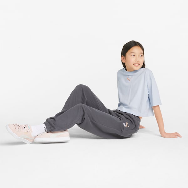 GRL Cropped Youth  T-shirt, Arctic Ice