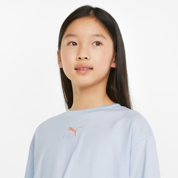 GRL Cropped Youth Tee, Arctic Ice