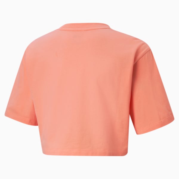 Camiseta corta GRL para niños grandes, Peach Pink, extragrande