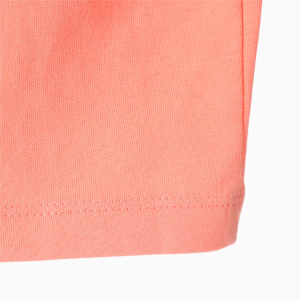 キッズ ガールズ クロップド 半袖 Tシャツ 104-152cm, Peach Pink, extralarge-JPN