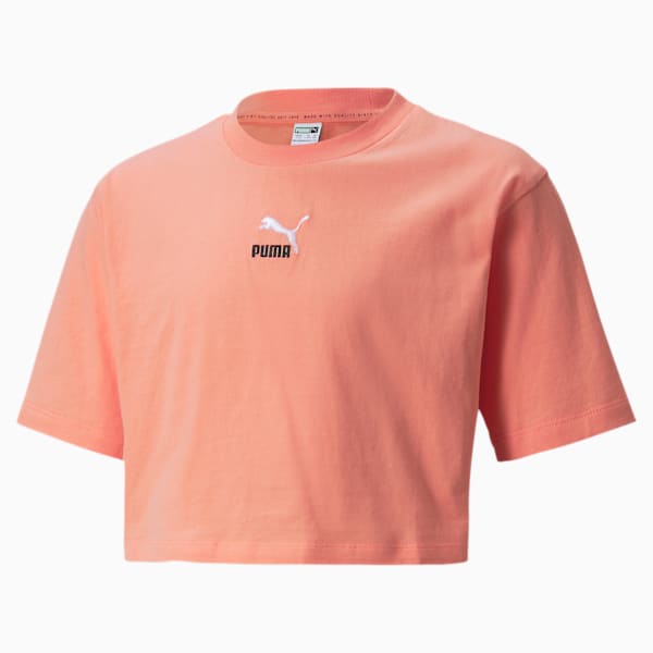 Playera juvenil corta GRL, Peach Pink, extralarge