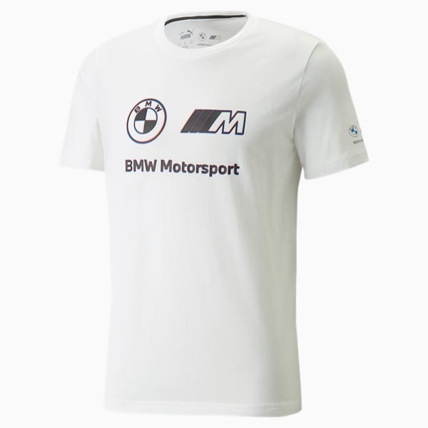 BMW M Motorsport Logo Men's Tee, Puma White