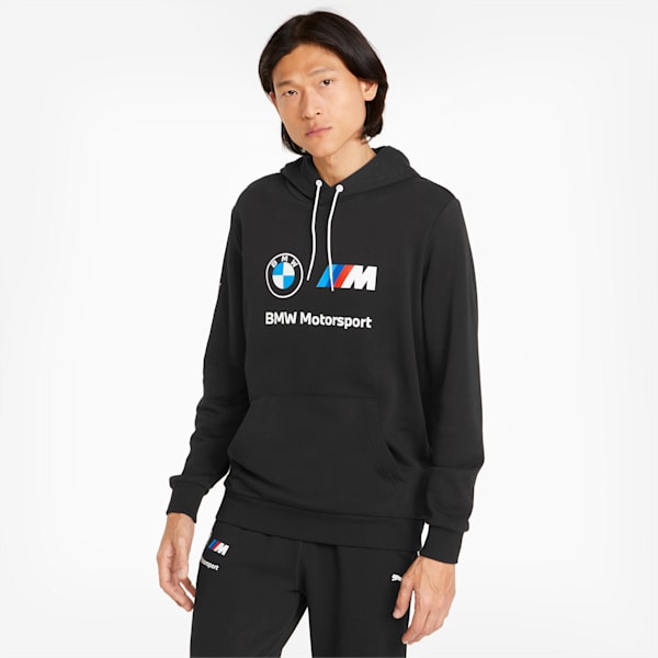 BMW M Motorsport Essentials Training Men's Hoodie, Cotton Black, extralarge