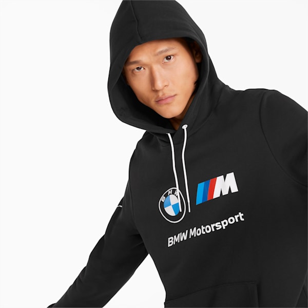 BMW M Motorsport Essentials Training Men's Hoodie, Cotton Black
