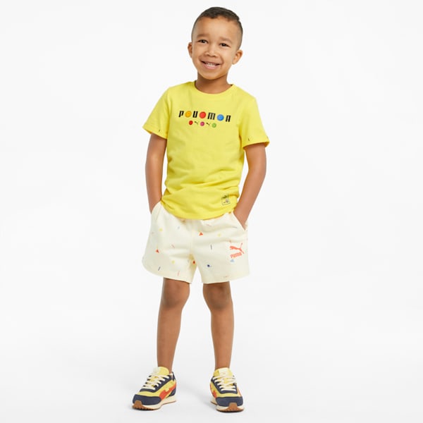 PUMA x SMILEYWORLD Kids' Tee, Vibrant Yellow, extralarge