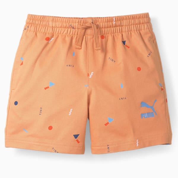 PUMA x TINYCOTTONS Printed Woven Little Kids' Shorts, Pheasant