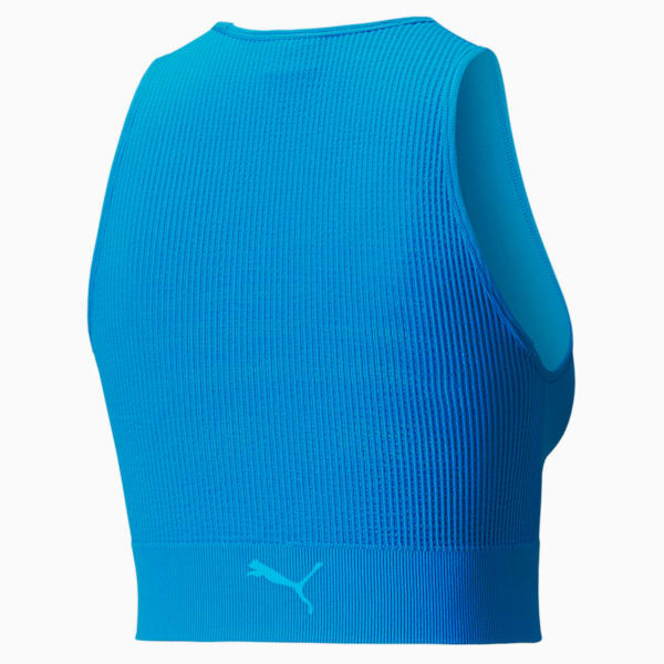 Infuse evoKNIT Cropped Women's Top, Bleu Azur, extralarge