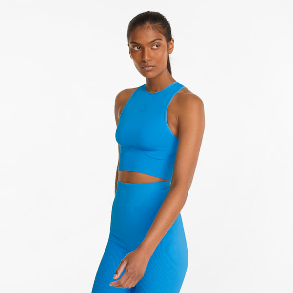 Bra deportivo Mujer evoKNIT Infuse, Bleu Azur, extralarge