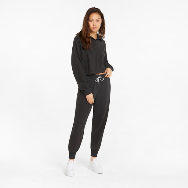 Infuse Fashion Polo Women's Sweatshirt, Puma Black, extralarge