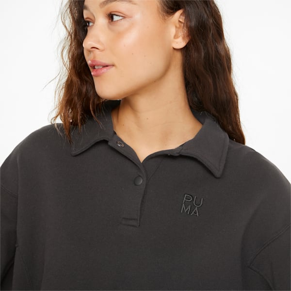 Infuse Fashion Polo Women's Sweatshirt, Puma Black, extralarge