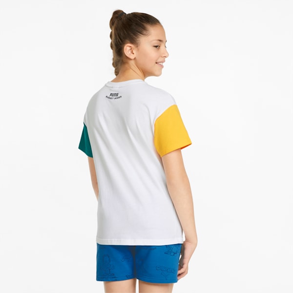 PUMA x GARFIELD Kids' Colorblock Tee, Puma White, extralarge