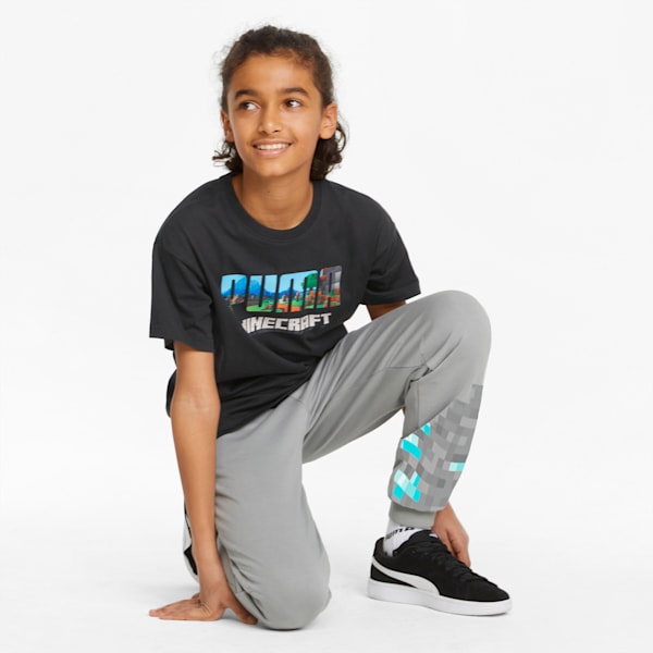 T-shirt décontracté PUMA x MINECRAFT, enfants, Puma Black