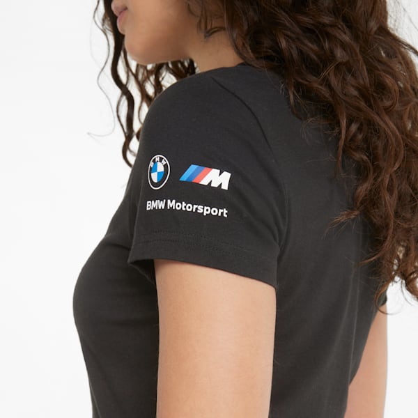 BMW M Motorsport Statement Graphic Women's Tee, Cotton Black, extralarge