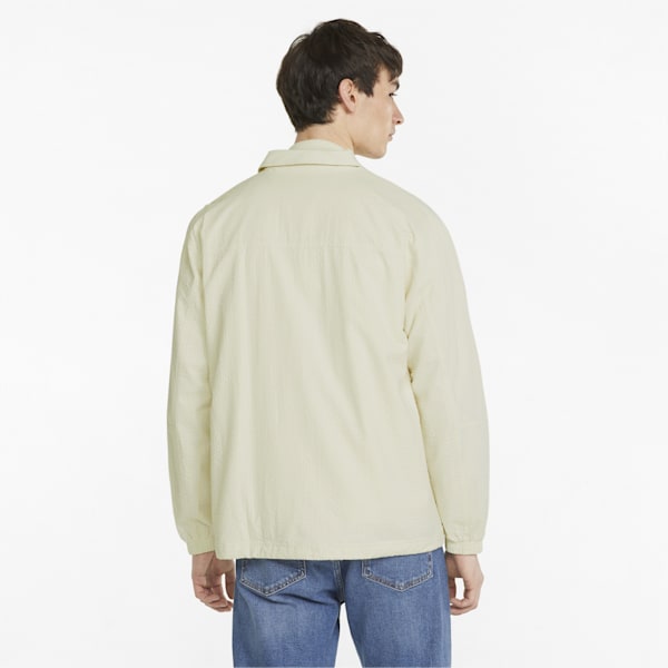 MMQ Seersucker Shirt Jacket, Pristine