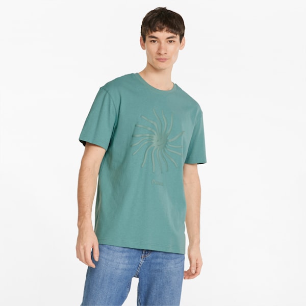 Playera Hombre Adventure Planet, Mineral Blue, extralarge