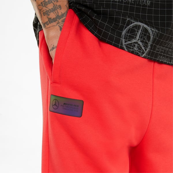 Mercedes F1 Statement Men's Regular Fit Shorts, Hibiscus, extralarge-IND