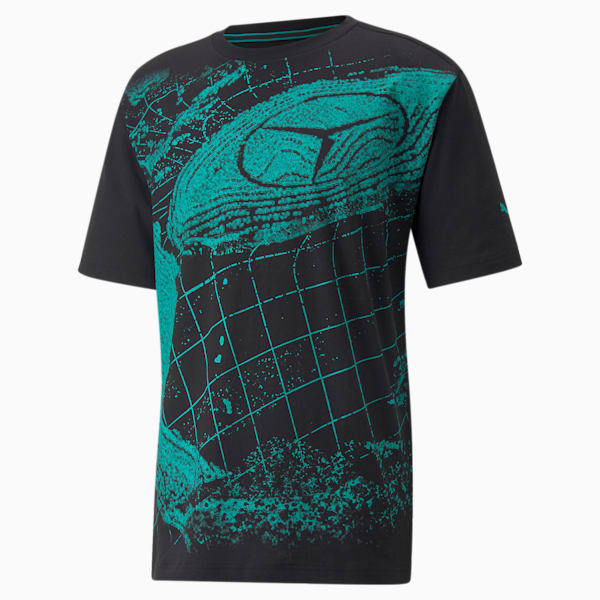 Mercedes F1 Statement Graphic Men's T-shirt, Puma Black, extralarge-IND