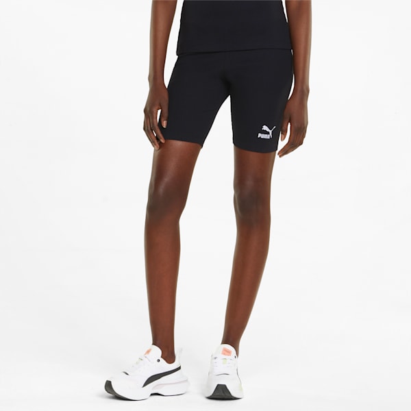 Classics Ribbed Women's Short Leggings, Puma Black, extralarge