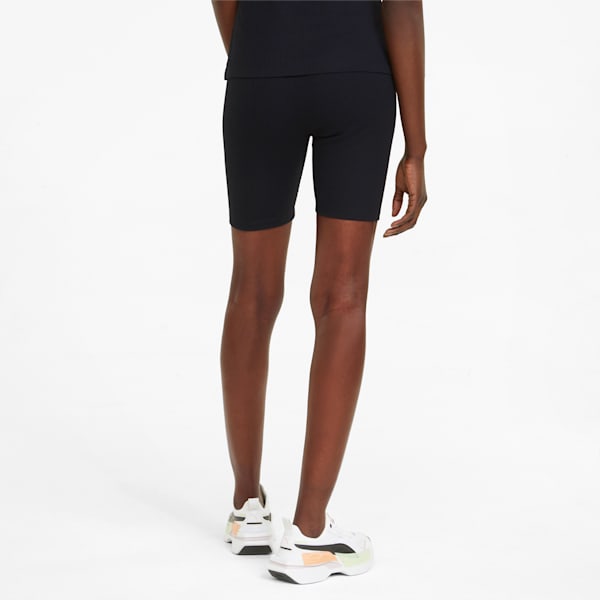 Classics Ribbed Women's Short Leggings, Puma Black, extralarge