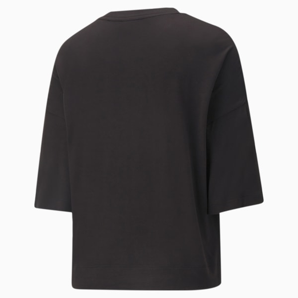 ウィメンズ CLASSICS オーバーサイズド スプリットサイド 半袖 Tシャツ, Puma Black, extralarge-AUS