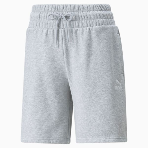 Classics High-Waist Women's Shorts by Pedroche, Light Gray Heather, extralarge-GBR