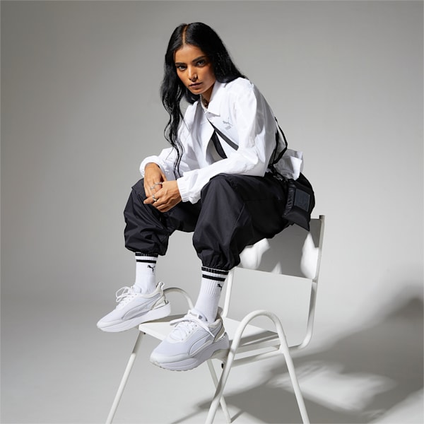 T7 Woven Women's Jacket, Puma White, extralarge-IND