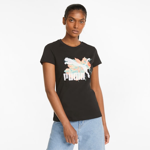 HF Graphic Women's T-shirt, Puma Black